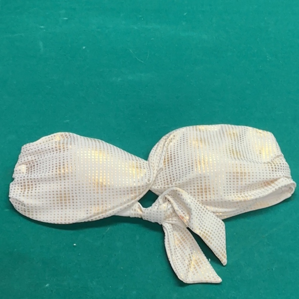 Split White and Gold Swim Hair Accessory